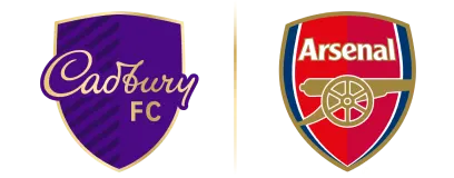 Cadbury FC Logo and Arsenal FC Logo