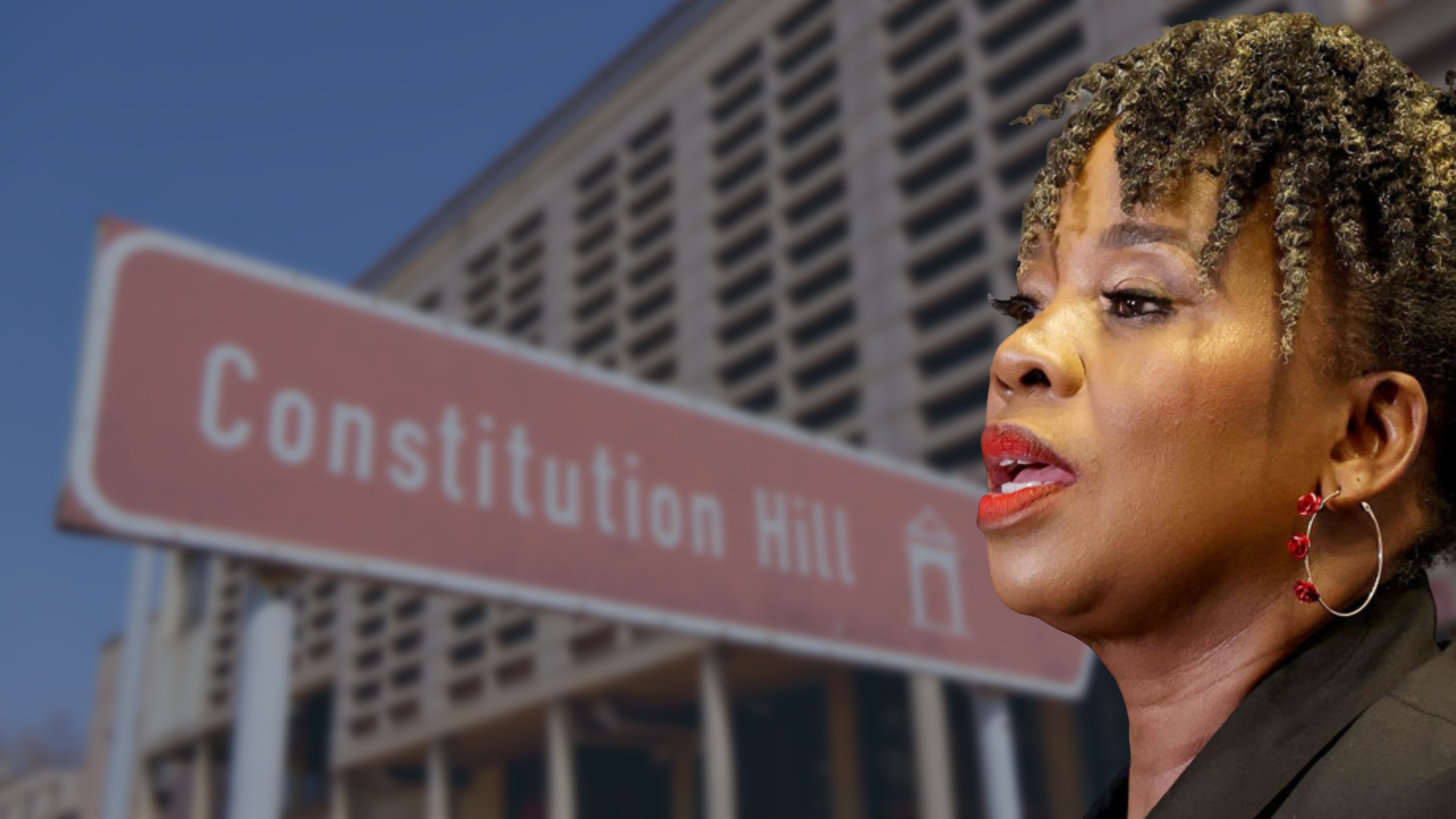 Minister van indiensneming en arbeid, Nomakhosazana Meth, voor die Konstitusionele Hof