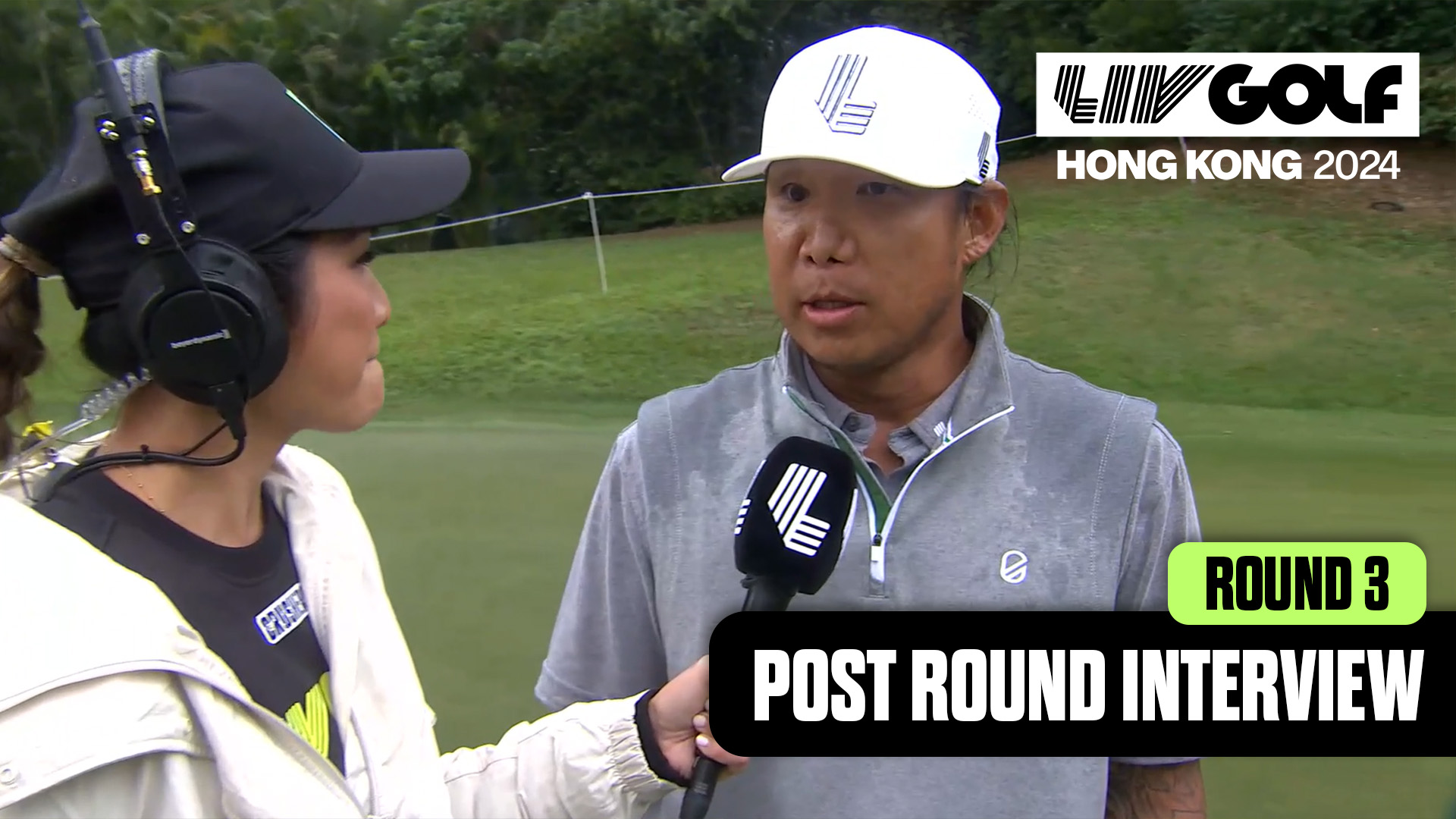 INTERVIEW: ANTHONY KIM "GRATEFUL FOR OPPORTUNITY" AFTER CARDING 65: | LIV GOLF HONG KONG