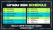 LIV Golf Announces 2024 Global Regular season Schedule LIV Golf
