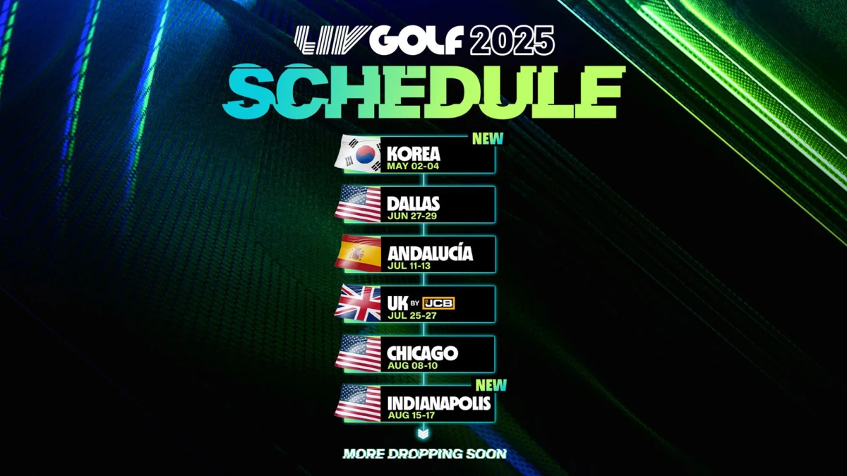 LIV Golf Korea, LIV Golf Indianapolis new events in 2025 | LIV Golf