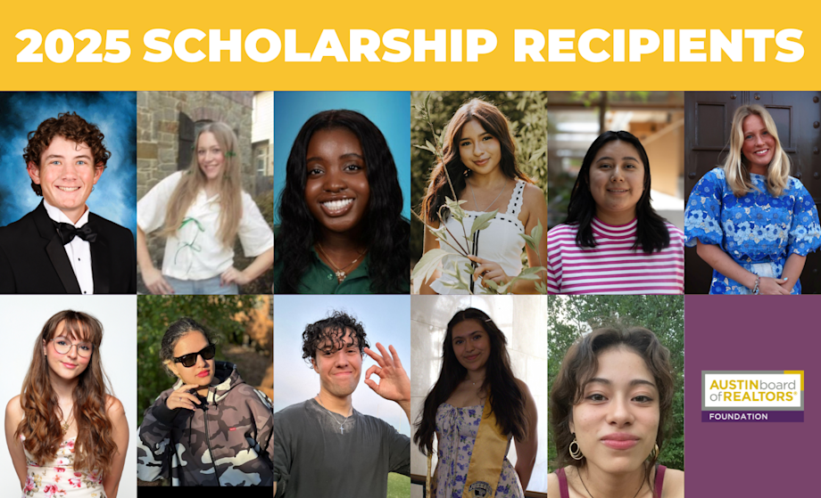 Austin Board of REALTORS® Foundation awards scholarships to Central Texas students in 2025