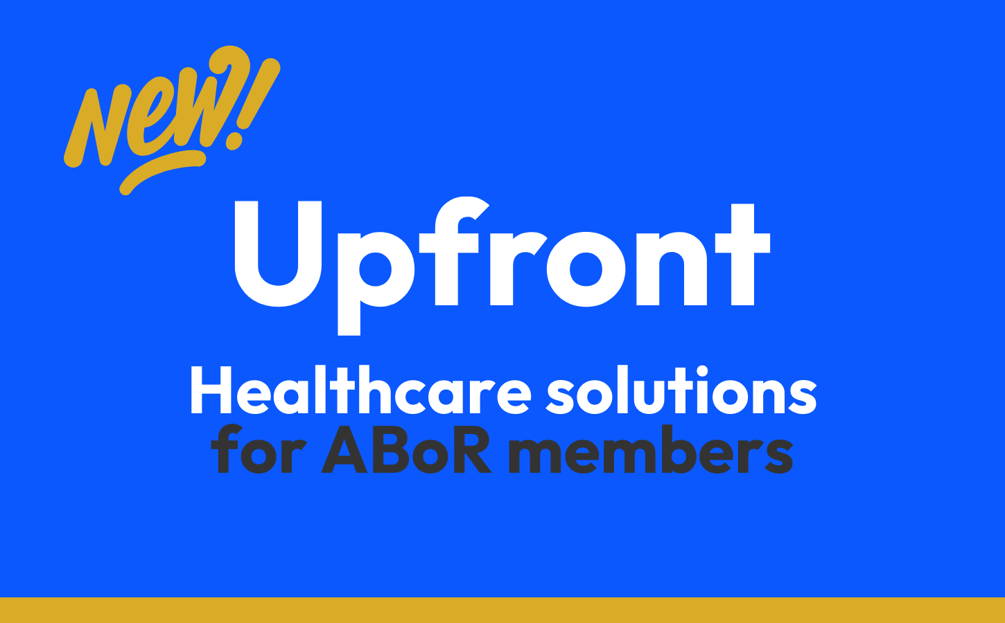 Upfront: Your Latest ABoR Member Benefit