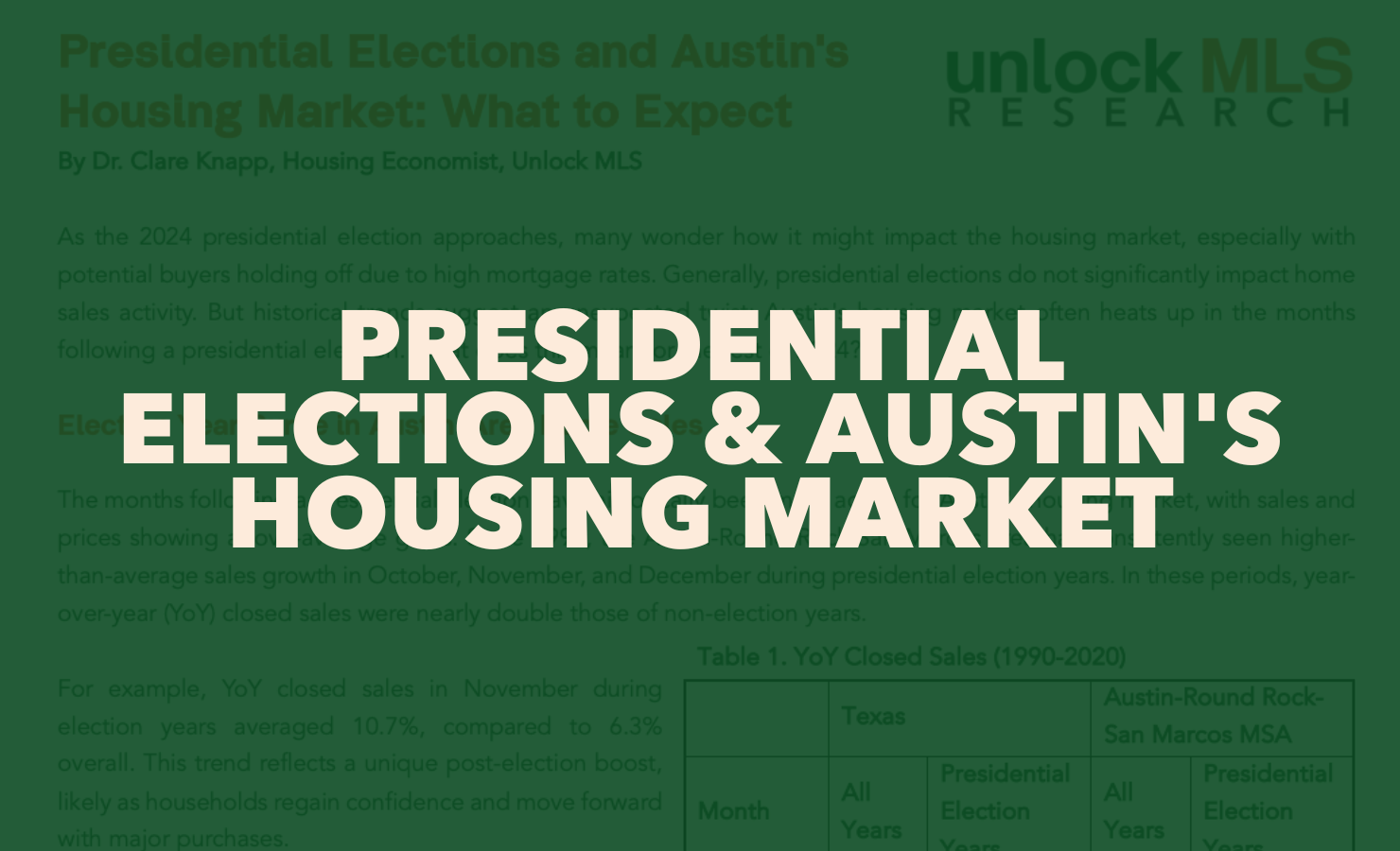 Presidential Elections & Austin's Housing Market: What to Expect Image