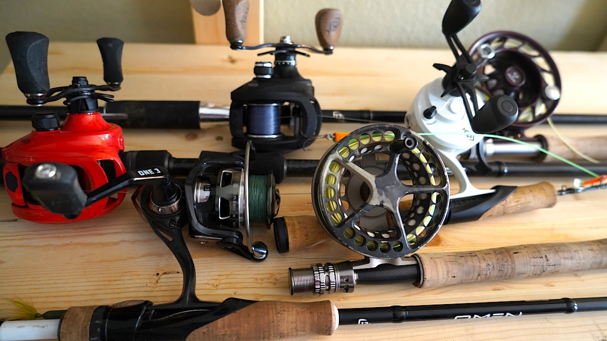 Lot of 3 Fishing Rods with 2 Reels a Martin Fly Reel and