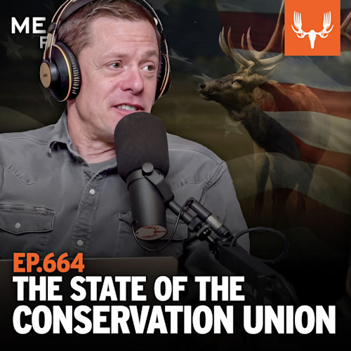 Podcast host wearing headphones speaking into microphone — EP.664 THE STATE OF THE CONSERVATION UNION