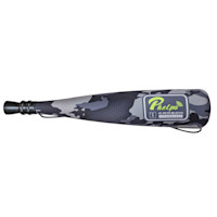 Phelps carbon‑fiber bugle tube with gray camouflage sleeve, labeled "Phelps Carbon Technology"