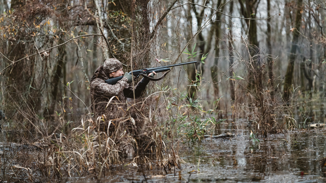 DIY camo shotgun  Arkansas Hunting