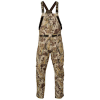 First Lite camouflage men's bib overalls with FIRST LITE chest label