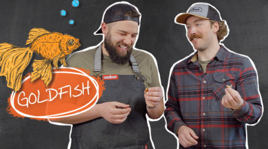 Seth Morris and Spencer Neuharth Eat Goldfish