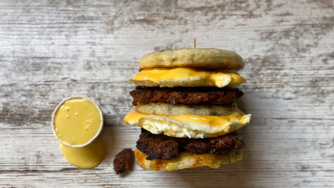 Healthier CopyCat McGriddle Sandwiches The Holy Mess