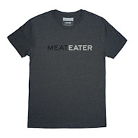 Charcoal T-shirt with 'MEATEATER' text across chest