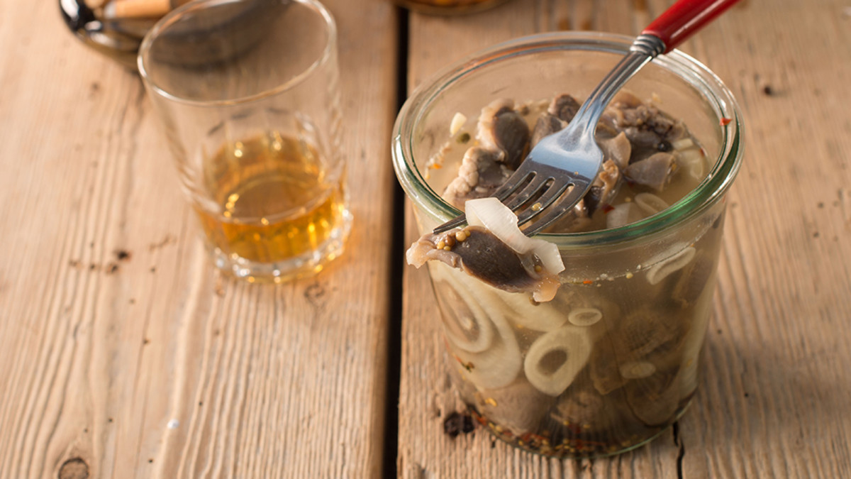 Pickled Game Bird Gizzards and Hearts