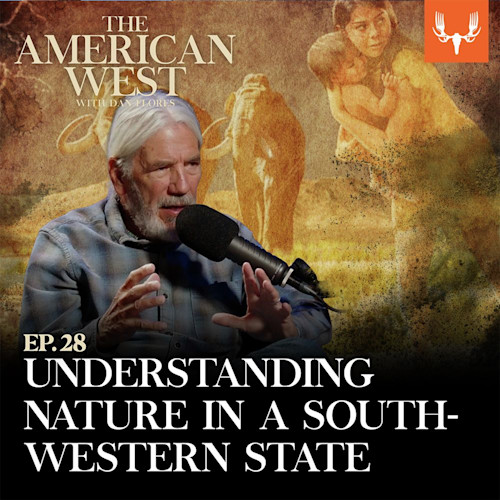 THE AMERICAN WEST — EP. 28 UNDERSTANDING NATURE IN A SOUTH-WESTERN STATE; man with white hair speaking into microphone