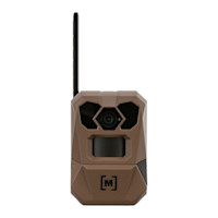 Moultrie Edge 4 cellular trail camera with antenna, front lens, and motion sensor