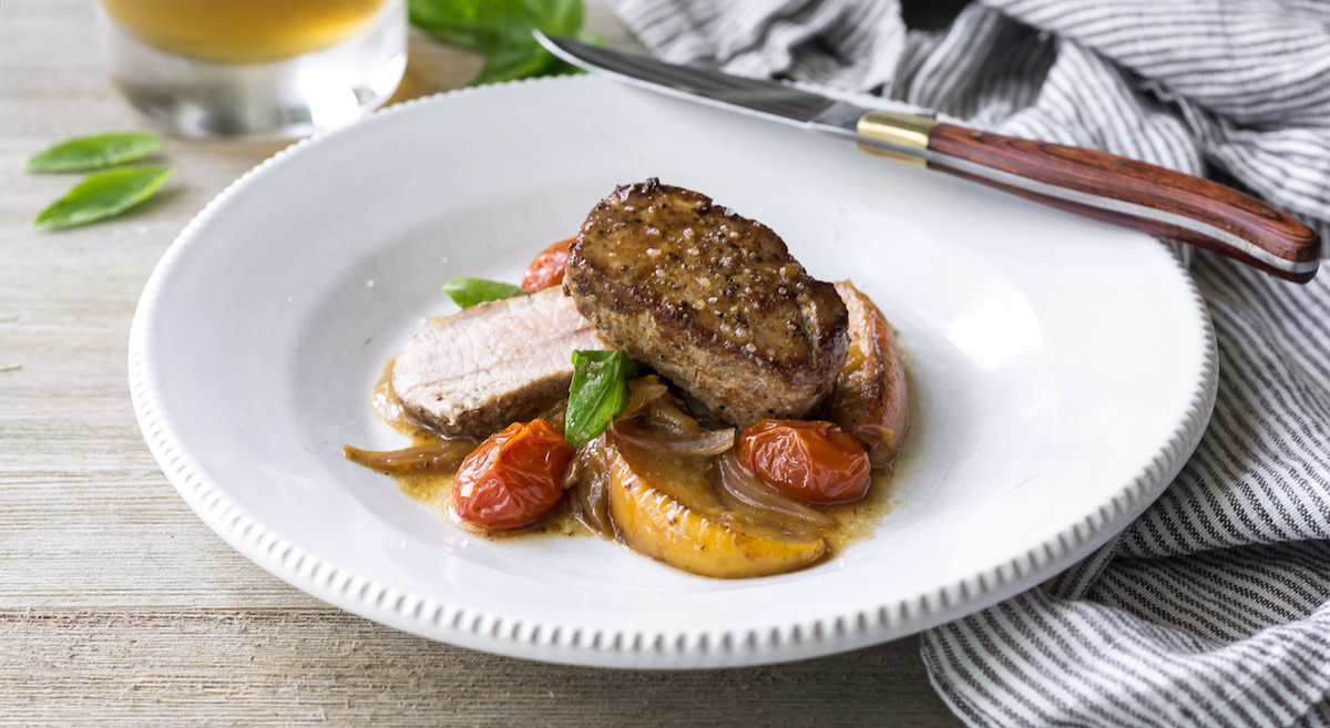 Pan-Roasted Hog with Stone Fruit