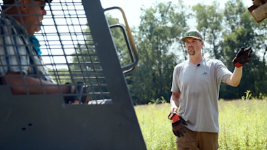 Mark Kenyon and Doug Duren Get to Work on the Farm