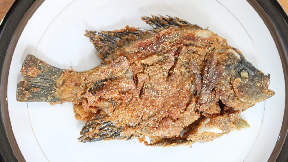 deep fried fish food