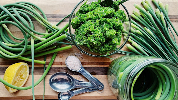 Fermented Garlic Scapes