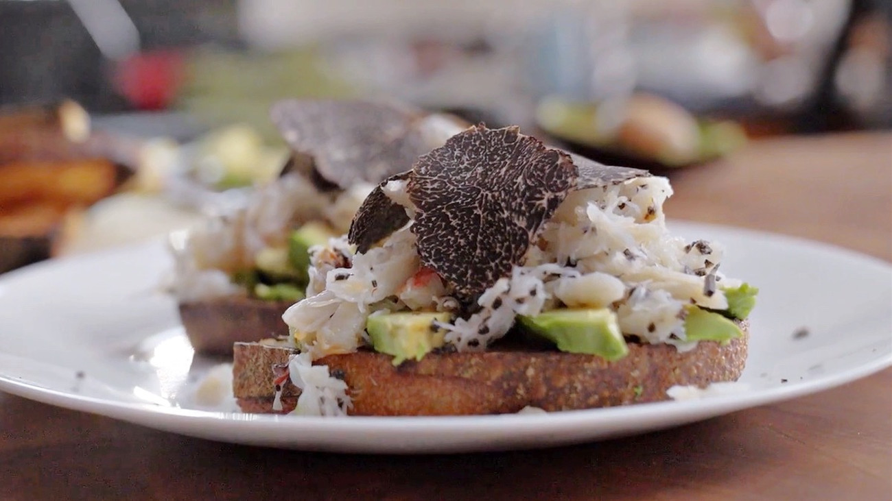Truffle and Crab Toast