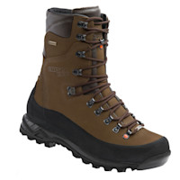 Crispi brown insulated hunting boot with GORE-TEX label and rugged lug sole