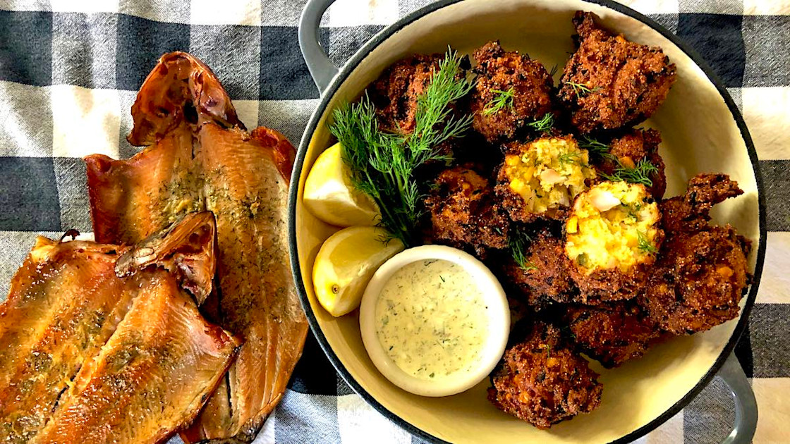 Smoked Trout Fritters | MeatEater Cook