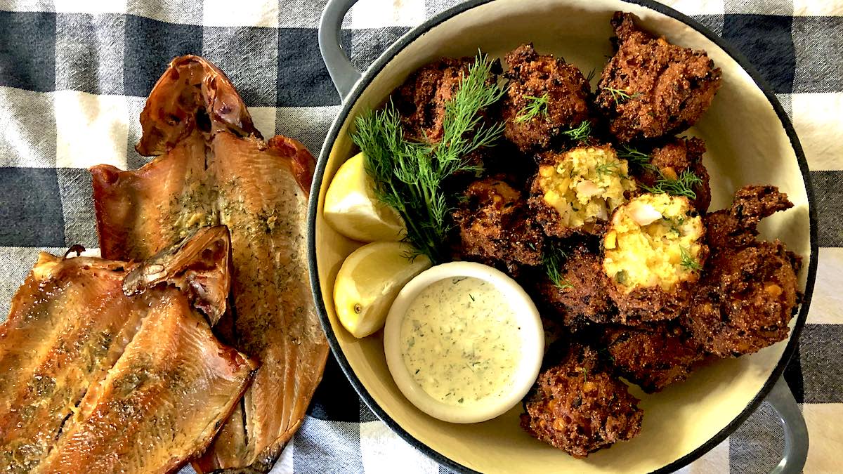 Smoked Trout Fritters