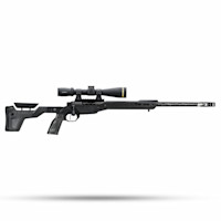 HNT26 chassis system: carbon-fiber stock, adjustable cheekpiece, pistol grip, mounted scope