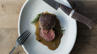 Mushroom-Crusted Venison Loin