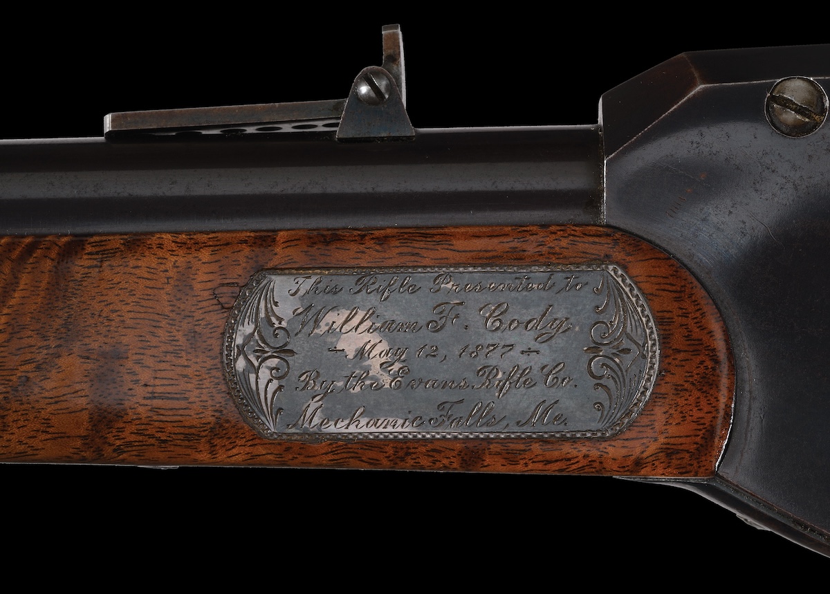 Buffalo Bill Evans rifle plaque
