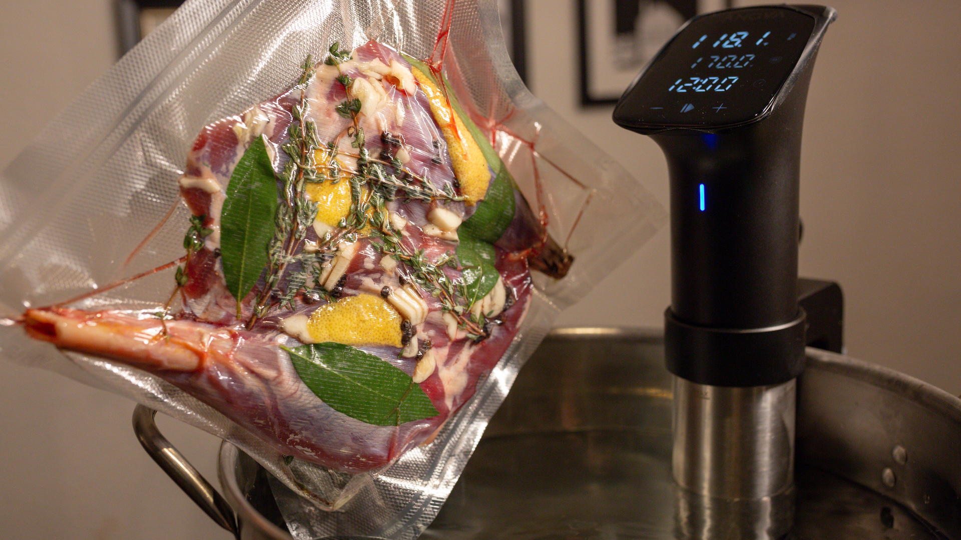 Sous Vide Crane Leg Confit