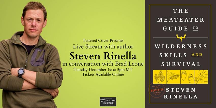 Book Launch Event: Steven Rinella in Conversation with Brad Leone at Tattered Cover