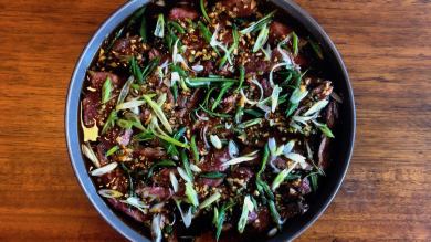 Venison Tataki with Ponzu