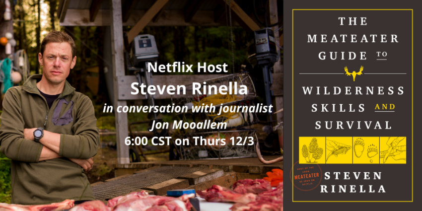 Book Launch Event: Steven Rinella in Conversation with Jon Mooallem at Interabang Books