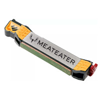 Work Sharp guided field sharpener labeled MEATEATER and 20° Guide