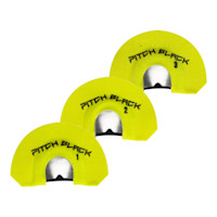 Three yellow call inserts labeled 'PITCH BLACK' with numbers 1, 2, 3