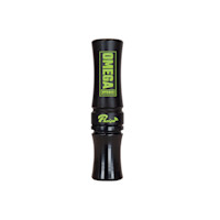 Phelps Omega Hybrid turkey grunt call labeled "OMEGA" and "HYBRID"