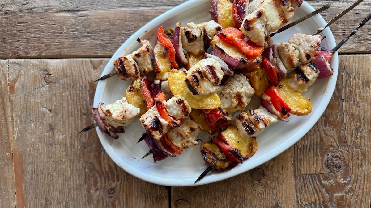 Sweet & Savory Honey Mustard Turkey Kebabs