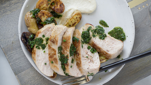 Turkey with Herb Sauce