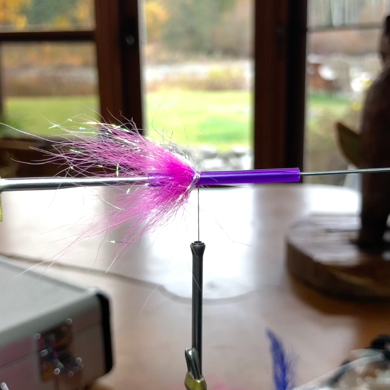 Baby Leech Fly Step-by-Step - The Fat Fingered Fly Tyer