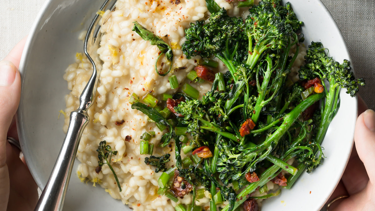 Broccolini and Lemon Risotto Wild + Whole