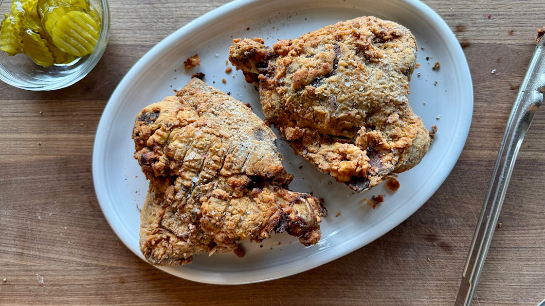 Deep-Fried Confit Turkey Thighs