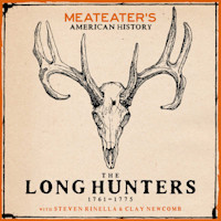 MEATEATER'S AMERICAN HISTORY — THE LONGHUNTERS 1761-1775, antlered skull illustration