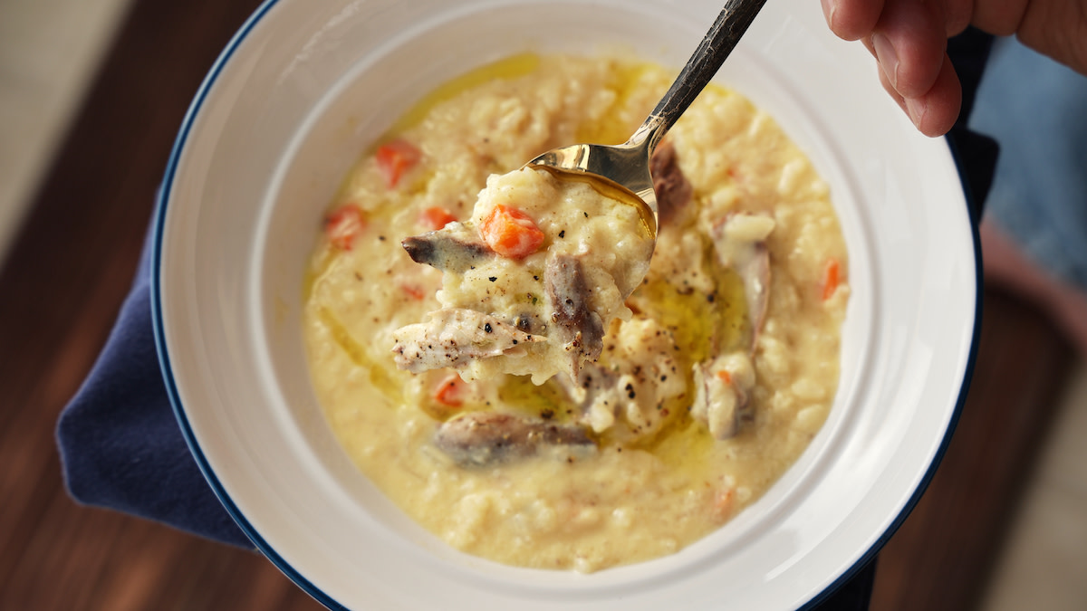 Greek Lemony Pheasant Soup