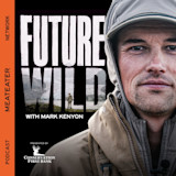 FUTURE WILD text; close-up of man in hooded jacket and cap; WITH MARK KENYON
