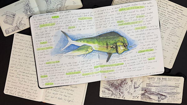 Drawing Fire: Mike Sudal’s Next-Level Fishing Journals