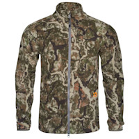 First Lite men's Challis fleece jacket, camo, full-zip with chest zipper