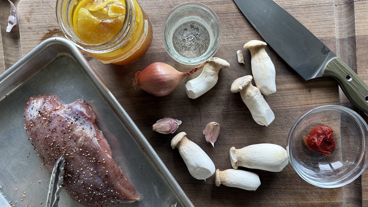 Ingredients Turkey with Chasseur
