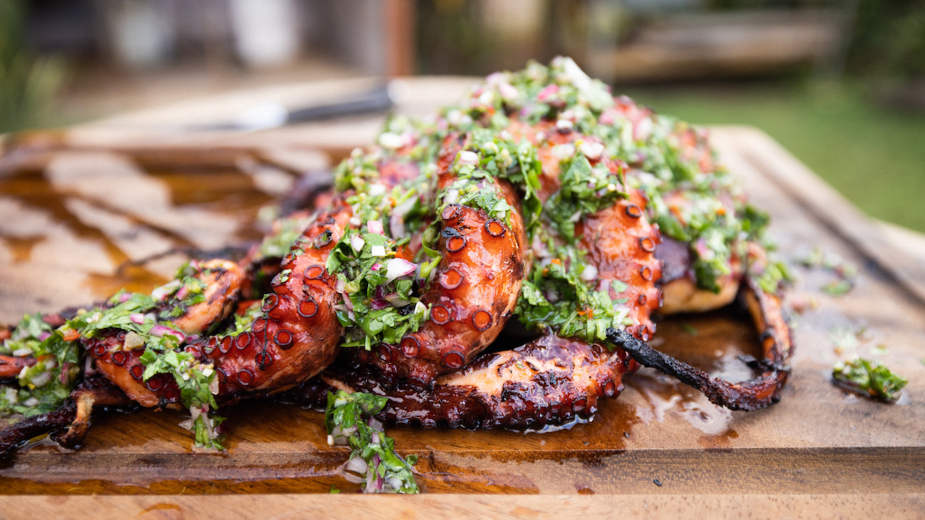 Grilled Octopus with Chimichurri