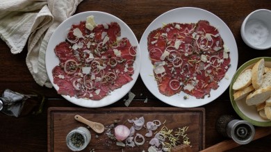 Mushroom-Rubbed Carpaccio